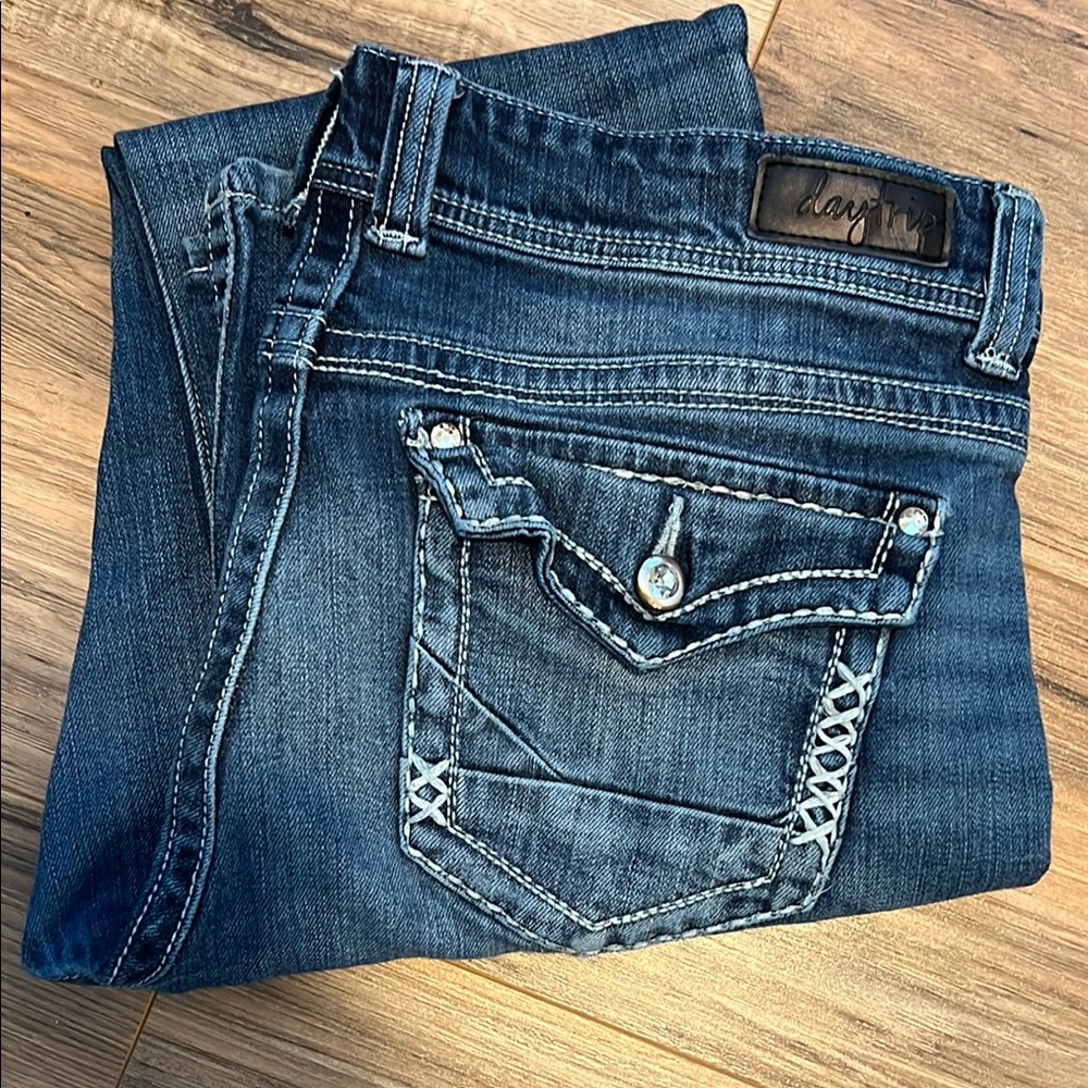 Daytrip Blue Denim Jeans Virgo Boot Women’s size 34L